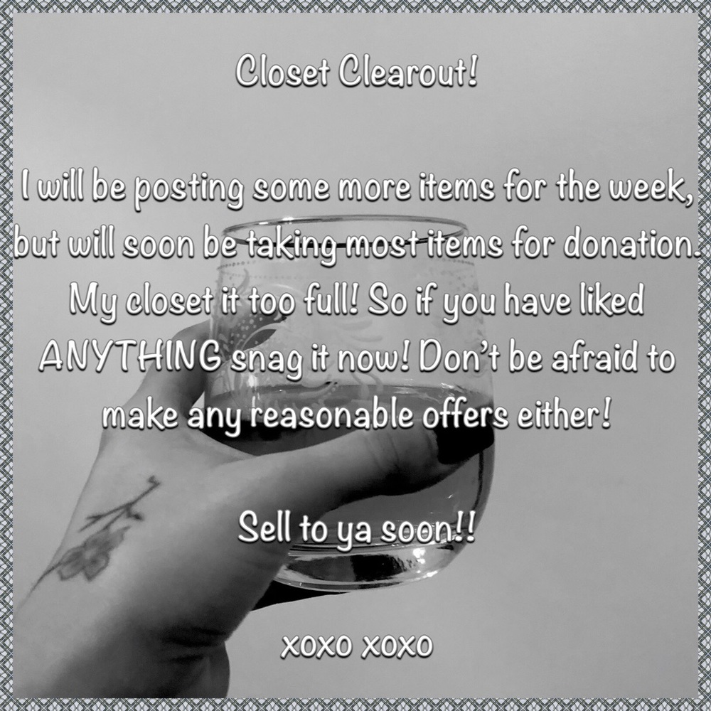 CLOSET CLEAR OUT!